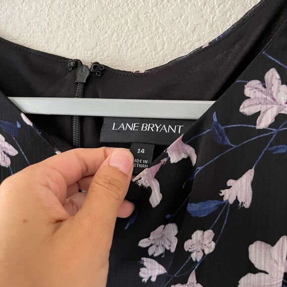 NWT lane Bryant‎ floral chiffon dress - Picture 4 of 8